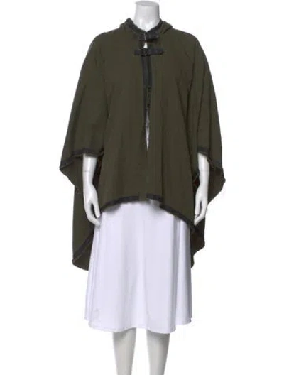 Pre-owned Diesel Black Gold Virgin Wool Mock Neck Sweater In Green