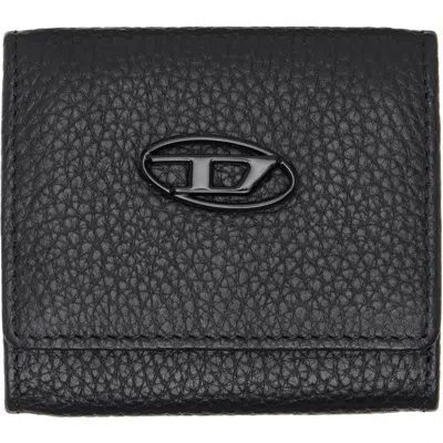 Diesel Black Grainy Leather Coin Purse