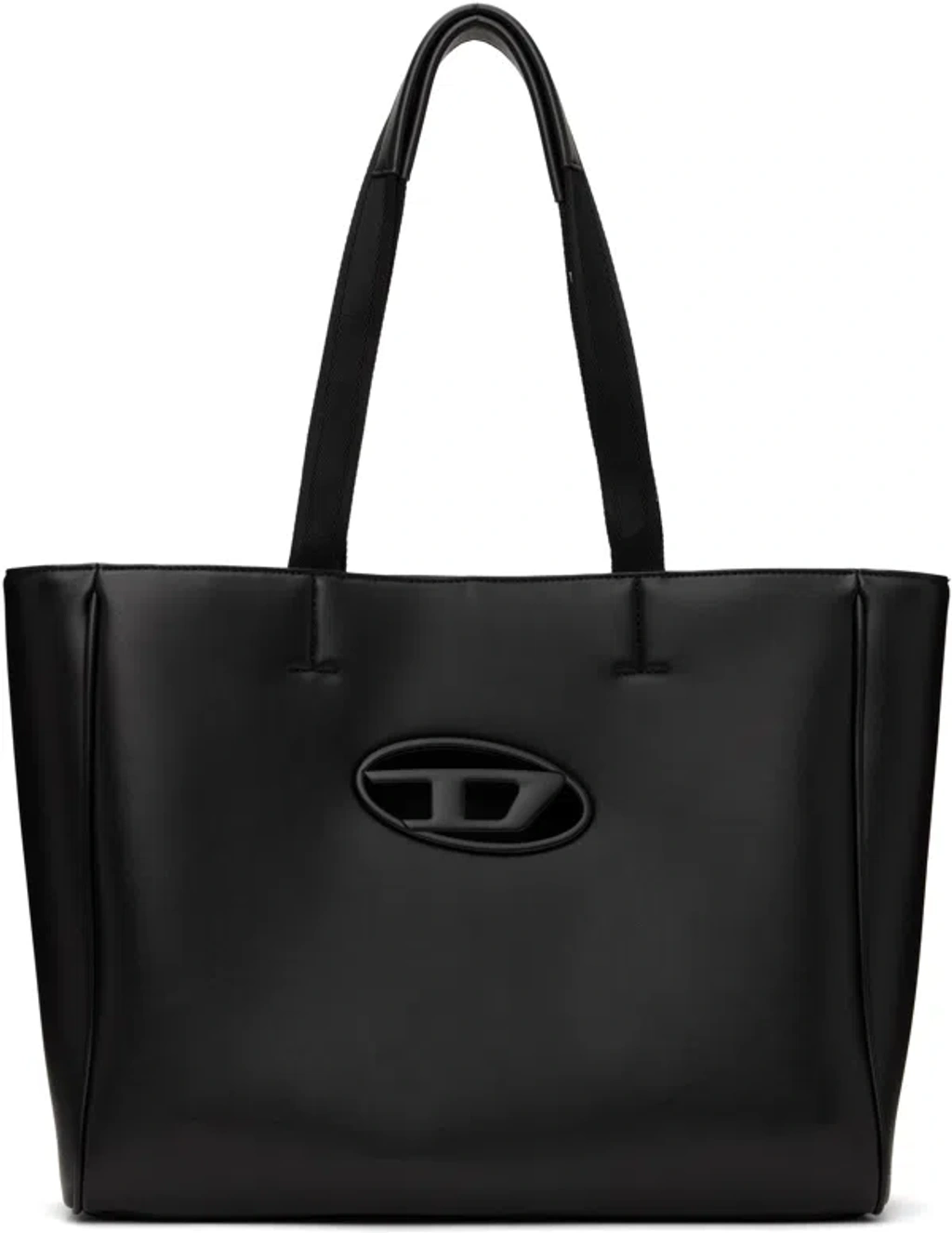 【DIESEL】Holi-D Shopper Ew Women's Holi-D-Square shopper in bonded neoprene | Black