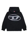Diesel Black Hoodie  In Black
