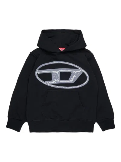 Diesel Kids' Black Hoodie