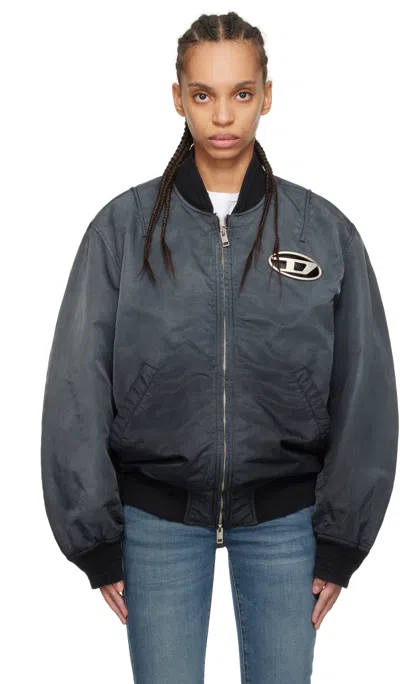 Diesel Black J-kepes Bomber Jacket In 9xx