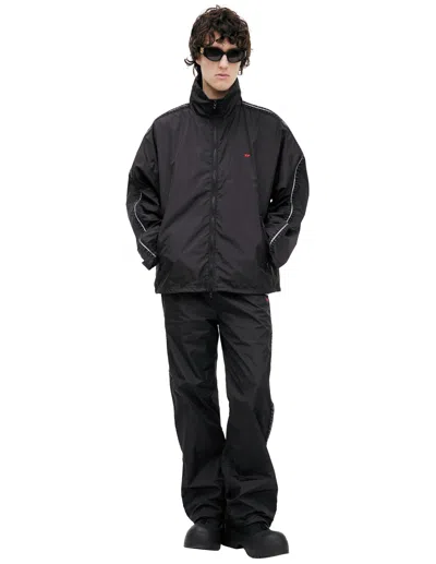 Diesel Black Jacket With Logo