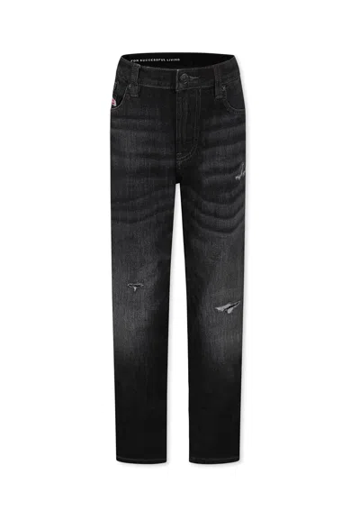 Diesel Kids' Black Jeans For Boy