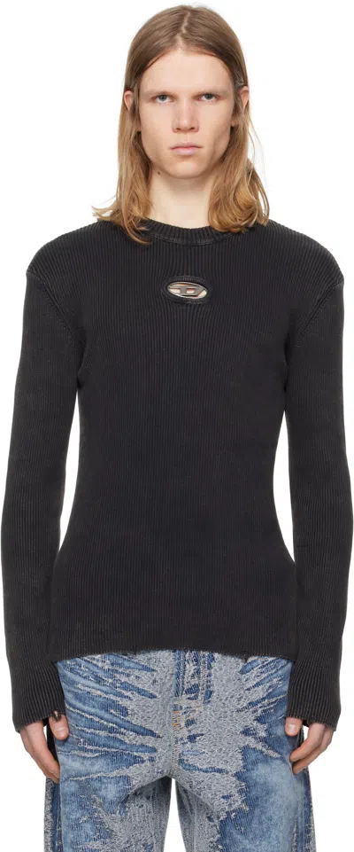 DIESEL BLACK K-DARIN-D SWEATER