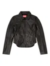 Diesel Collared Fitted Jacket Front Pockets