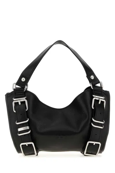 Diesel Black Leather D-one Mini Handbag