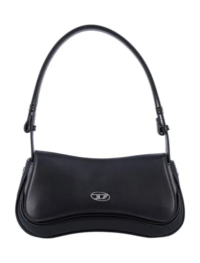 DIESEL DIESEL BLACK LEATHER PLAY CLUTCH