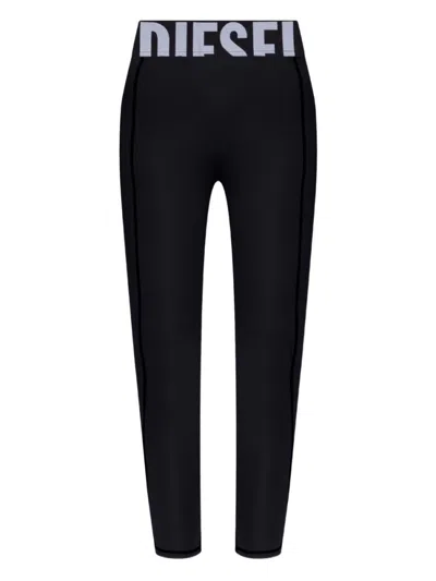 Diesel Black Logo Leggings