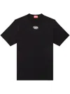 Diesel S-cooling Biologic Cotton Sweatshirt With Metal Oval-d Logo In Black
