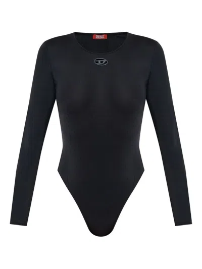 DIESEL BLACK LONG-SLEEVE BODYSUIT