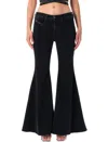 Diesel Black Low-rise Flared Jeans  1970 D-bleess In Black