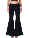 Diesel Women Black Flare Jeans 1970 D-bleess 09m69 In Black