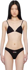Diesel Black Luna-dnm Bra In 9xx