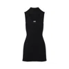 Diesel Womens 9xx M-olini Short Sleeveless Wool Knitted Mini Dress In Black
