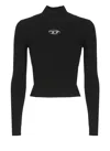 Shop Diesel M-valari-tn Logo Plaque Jumper In Black