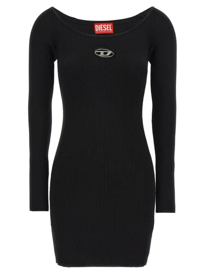 DIESEL WOMEN BLACK M-VERA DRESS, XS LUXURY DRESSES FOR WOMEN DARVEYS