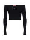 Diesel T-shirt M-vera-ls In Black