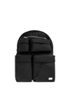 Diesel Black Multiple Pockets Logo Backpack In Black