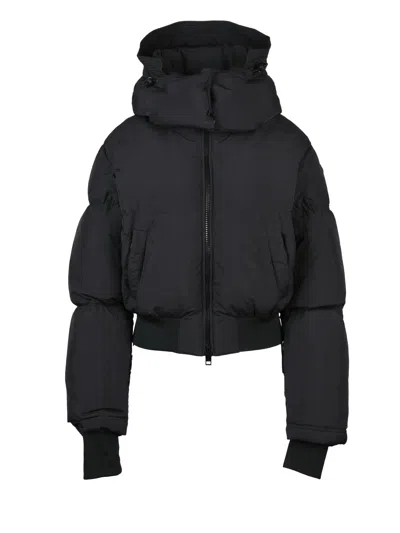 Diesel Black Nylon Short Down Jacket
