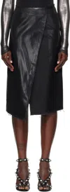 Diesel Black O-kessy-long-p1 Midi Skirt In 9xx