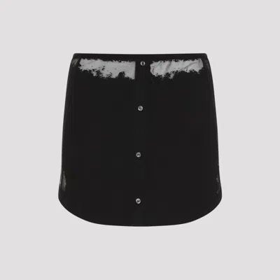 DIESEL BLACK O-MALVY COTTON MINI SKIRT
