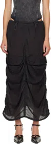 Diesel O-racle Maxi Skirt In Black