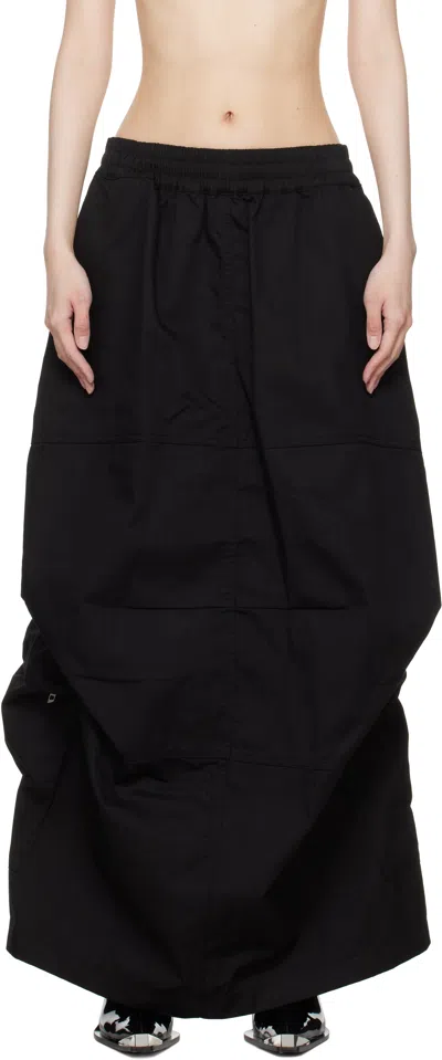 Diesel Black O-riana-p2 Maxi Skirt In 9xx