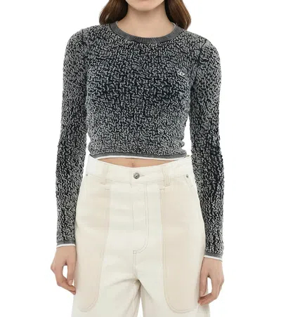 Diesel Black Ombre Crew Neck Top