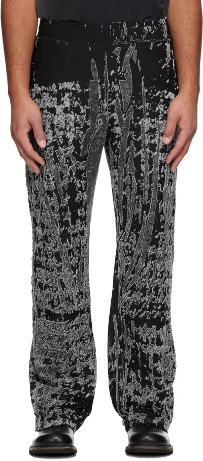 Diesel Men Embroidered Polyester Joggers In Multi