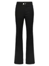 Diesel Women P-erseus Wool Blend Trousers In Black
