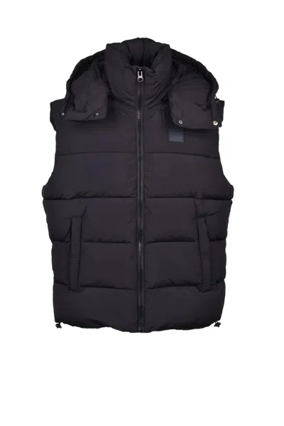 Diesel Black Padded Gilet Men