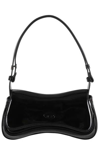 Diesel Black Play Clutch Video-game Inspired Polyurethane Clutch