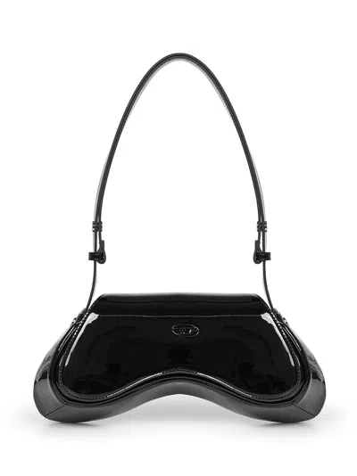 DIESEL BLACK PLAY CROSSBODY BAG
