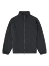Diesel Black Polyamide Jackets In Blue