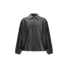 Diesel Black Polyester Biker Jacket In Black