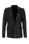 Diesel Black Polyester Blend J-phoenix Blazer