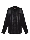 Diesel C-simplier Buttoned Logo Shirt In Black