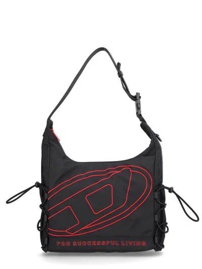 Diesel Black Polyester Shoulder Bag