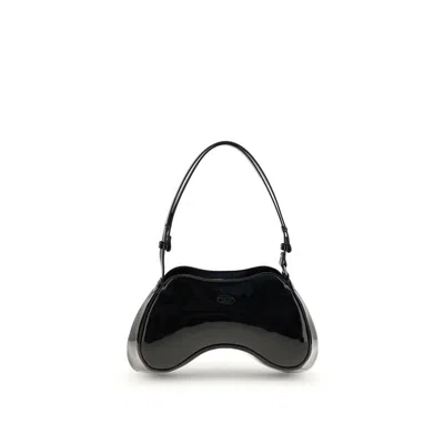 DIESEL BLACK POLYETHYLENE SHOULDER BAG