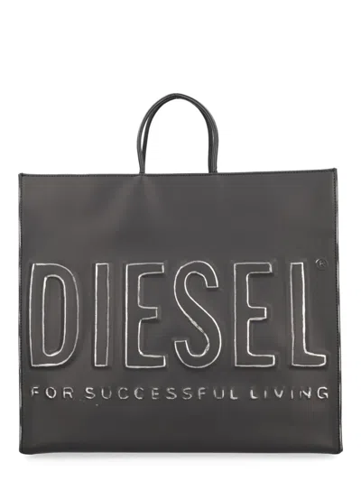 Diesel Black Polyurethane Handbag
