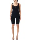 Diesel Technical Fitted Jumpsuit Deep Back Neckline In Black
