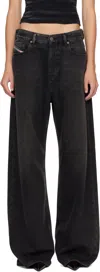 Diesel Black Relaxed 1996 D-sire Jeans In Brown