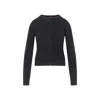 Diesel Fitted Button-up Sweater With Ribbed Detailing In Black