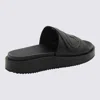 DIESEL DIESEL BLACK RUBBER SLIDES