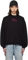 DIESEL BLACK S-BOXT-OD SWEATSHIRT