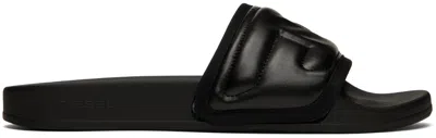 Diesel Black Sa-mayemi Puf X Sandals In T8013