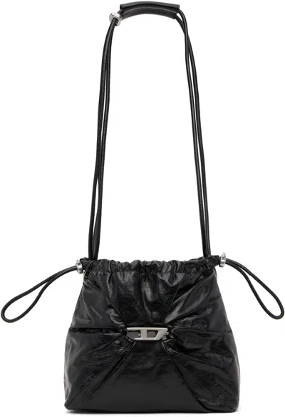 Diesel Black Scrunch-d Bucket Bag