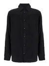 Diesel Black Shirt With D Logo On The Front In Black
