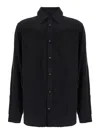 Diesel Black Shirt With D Logo On The Front
